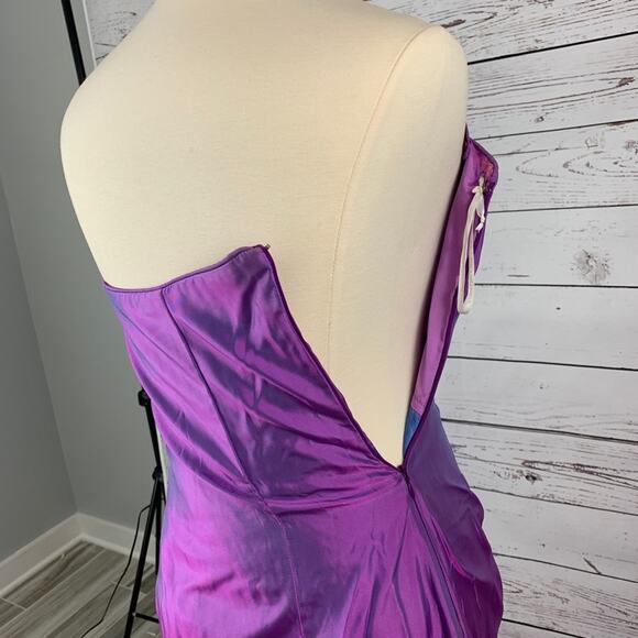 Jessica McClintock vintage purple tulle prom - Picture 3 of 4